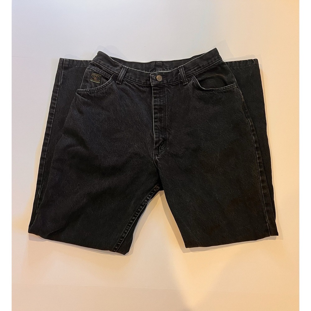 Wrangler For Women Jeans 8-10 Black Denim High Rise Made In USA Vintage